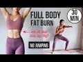 Download Lagu 30 min Full Body Fat Burn HIIT (NO JUMPING) - Ab, Core, Arm, Back, Leg, Thigh \u0026 Cardio ~ Emi
