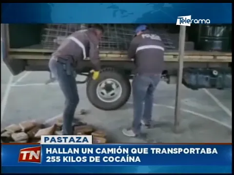Hallan un camión que transportaba 255 kilos de cocaína