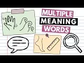 Multiple Meaning Words Lesson Examples