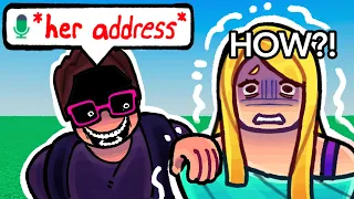 Trolling as CREEPY STALKER on Roblox Voice Chat..