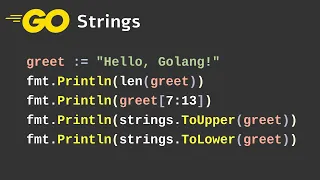 String manipulations - Go programming language tutorial 19