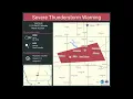 NOAA Weather Radio Des Moines IA - Severe Thunderstorm Warning Hail EAS Alarm