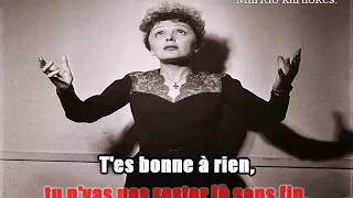 Karaoké Edith Piaf - Dans ma rue  1946