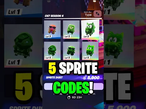How to Instantly Claim 4 Sprites in the New Fortnite Season 4 #fortnite #new #gaming