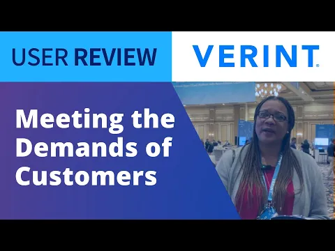 Thumbnail for Verint Speech Analytics Review | Technology Supervisor Gets Candid