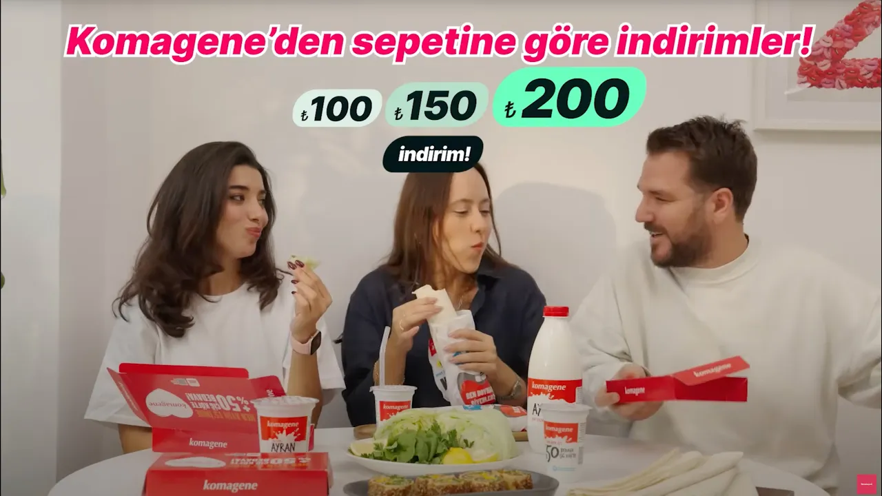 yemeksepeti — Komagene — Sepetine Göre İndirimler (YouTube video ad)