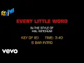 Hal Ketchum - Every Little Word (Karaoke EZ Sing)