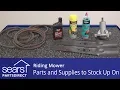 Riding Mower Parts and Supplies to Stock Up On