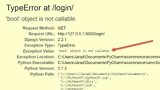 Django request user is authenticated TypeError bool object is not callable