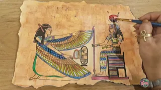 لوحة فرعونية لمصر القديمة 