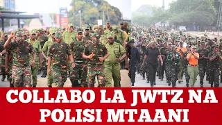 JESHI ZITO LA JWTZ NA POLISI LAINGIA MTAANI KUPIGA TIZI 