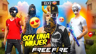 ME HICE PASAR POR UNA MUJER EN FREE FIRE 😱 *SE ENAMORAN DE MI*