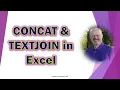 Combine Text in Excel with CONCAT and TEXTJOIN Easy Tutorial