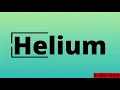 Helium One Word Definition What is Helium