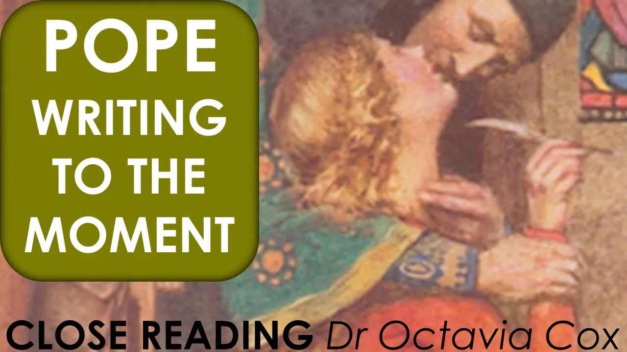Alexander Pope ELOISA TO ABELARD analysis & close reading \| Verse Epistles & Writing to the Moment