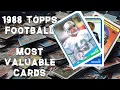 1988 Topps Football most valuable cards