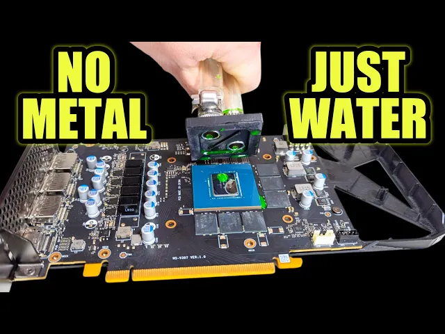 I Pumped Water Directly Onto a Running GPU