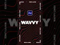 Create Wavy Line Motion Graphic Backgrounds in After Effects