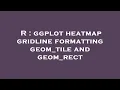 R ggplot heatmap gridline formatting geom - tile and geom