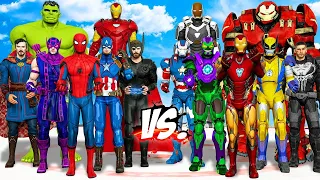 AVENGERS TEAM VS IRON MAN ARMY