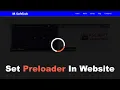 How to Add Preloader in Website Using HTML CSS and JavaScript With Code Preloader in HTML Page
