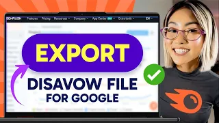 How To EXPORT DISAVOW FILE FOR GOOGLE In Semrush Step By Step 2025 