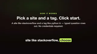 How to scrape Stack Overflow questions by tag search or user Apify Actor tutorial