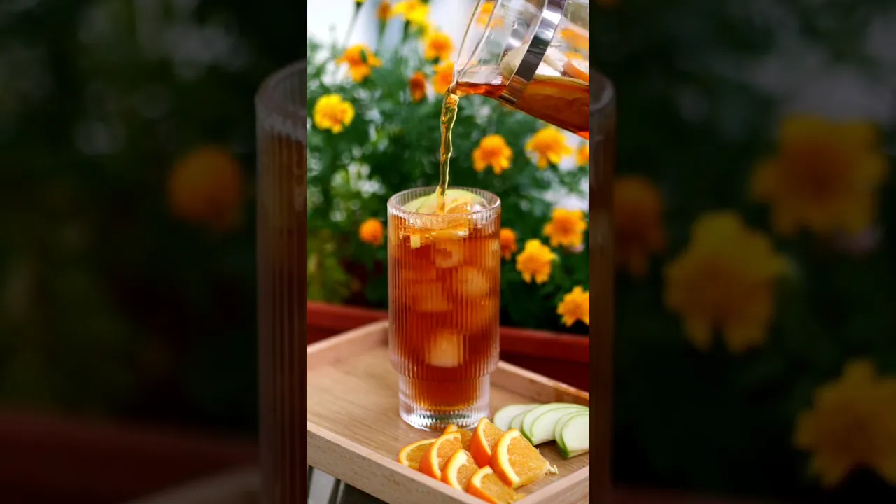 Apple Orange Fruit Tea #recipe
