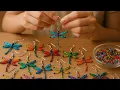 Air earrings Dragonfly Don t throw away the rest of the beads Business idea