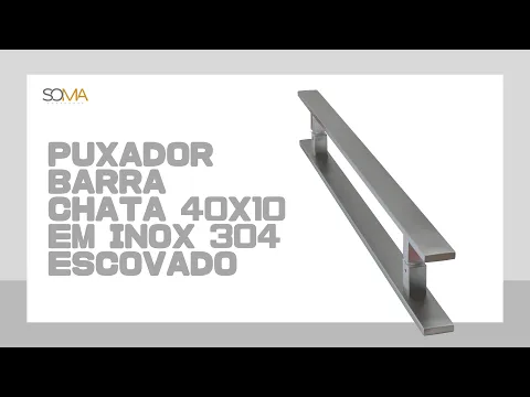 Download MP3 Puxador Barra Chata 40x10 em Inox 304 Escovado