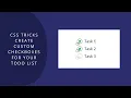 CSS Tricks Create Custom Checkboxes for Your Todo List