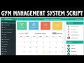 Complete Gym Management System free script with Admin Panel Gym Master script