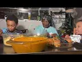 Download Lagu Today we’re eating sweet, potato, fluff, yellow rice, string beans, and baked chicken