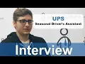 UPS Interview - Seasonal Driver s Assistant