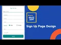 Android Online Quiz App - Part 2 Sign Up Page Design Button Intent Android Project