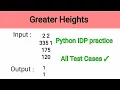 Greater Heights Python IDP Solutions Telugu Python Problems Telugu CCBP Nxtwave Raj Python Tech