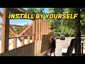 How To Install OSB Sheathing on Standing Walls Cabin Project