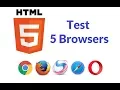 Html5 Test 5 Browsers
