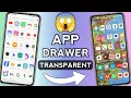Home Screen Swipe Up To View Background Wallpaper How To Change App Drawer Backgroun transparent