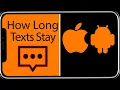 How Long Are TEXT Messages Stored on iPhone after Deletion