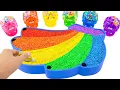 Download Lagu ASMR Slime Video l How To Make Rainbow Banana Bathtub With Glitter Slime | Best Of Yo Yo Idea☁️🌈✨