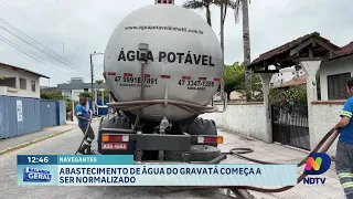 Abastecimento de água no Gravatá começa a ser normalizado em Navegantes