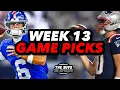 NFL Week 13 Game Picks Predictions