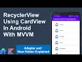Android RecyclerView Tutorial RecyclerView Example In Android Studio RecyclerView VM