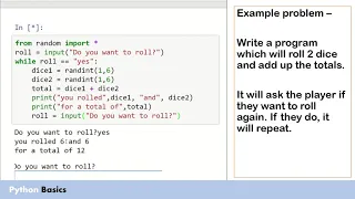 Python basics - While loops part 3