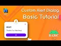 Android Custom Stylish Alert Dialog With Example - Android Studio Tutorial