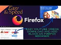 How to Add YouTube Downloader and Ad Blocker to Firefox Browser