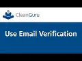 CleanGuru - Use Email Verification