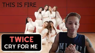 Download TWICE IS HEAT 🔥 BRO! TWICE 'CRY FOR ME' Choreography - 2 (REACTION) MP3