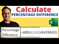 How to Calculate Percentage Difference with Microsoft Excel Formula